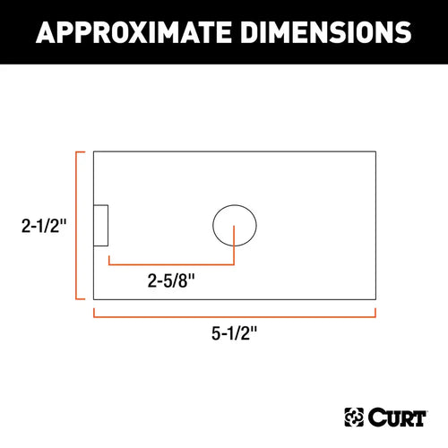 Curt Reducer Sleeve (2-1/2 to 2 Shank)