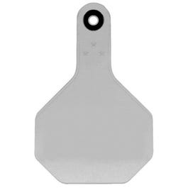 All American Livestock Tag, Blank, Medium, White, 25-Pk.