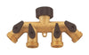 Landscapers Select Brass 4-Way Faucet Manifold