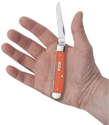 Case Knives Orange Synthetic Mini Trapper