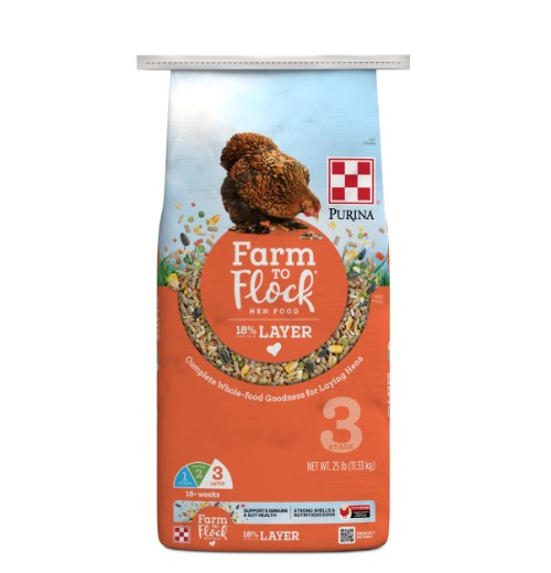 Purina® Farm to Flock™ 18% Layer Hen Food