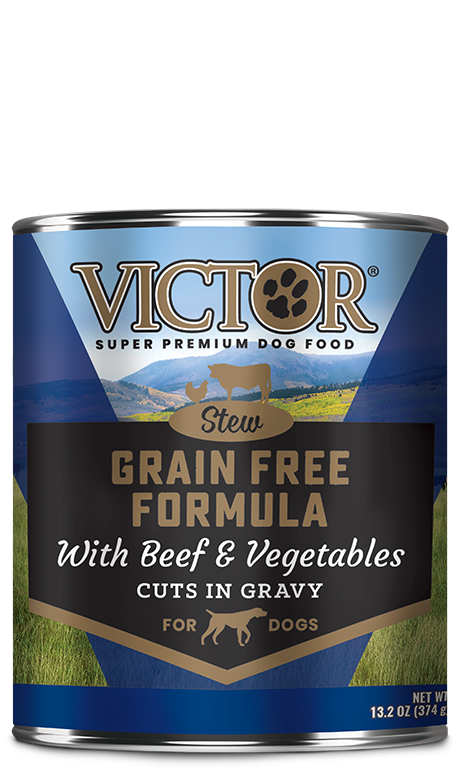 Victor Grain Free Formula with Beef and Vegetables Cuts in Gravy