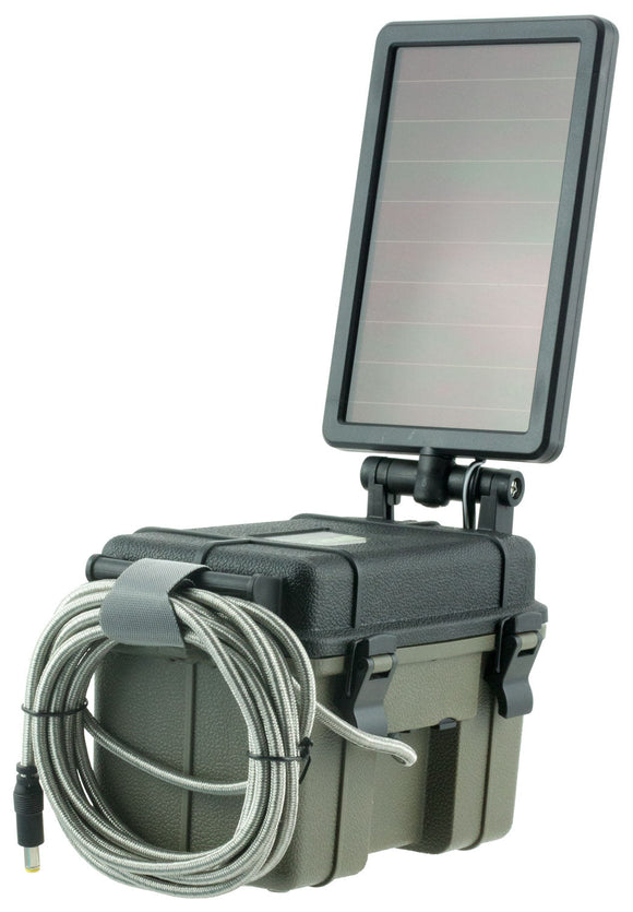 HME 12VBBSLR Trail Camera Solar Auxiliary Power Pack 12V Solar Power Pack 6 mAh